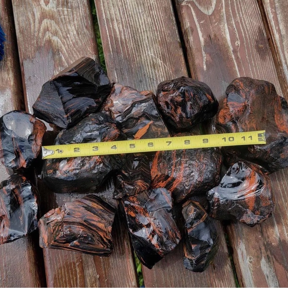 Tri- Flow Obsidian, Rough - Picture 7 of 7